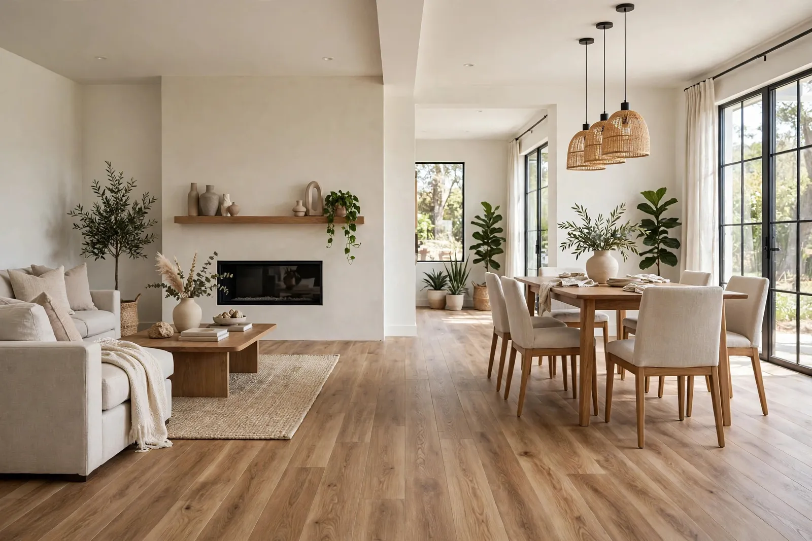 After photo,  Main Level SPC Plank in St. Charles, by Waldorf Luxury Vinyl Plank Company